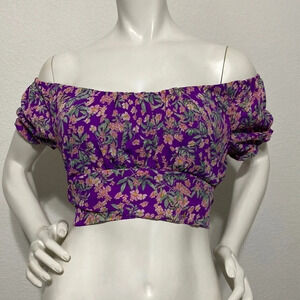 Miss Selfie NWT Off The Shoulders Crop Top XL